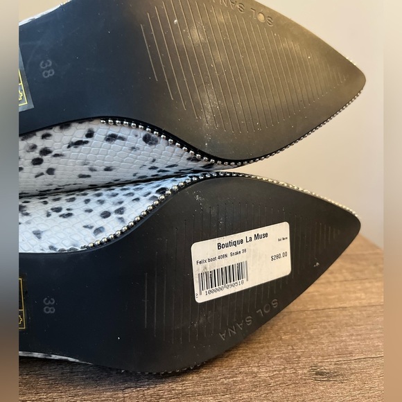 SOL SANA Leather Felix Snake Boots - Picture 13 of 15